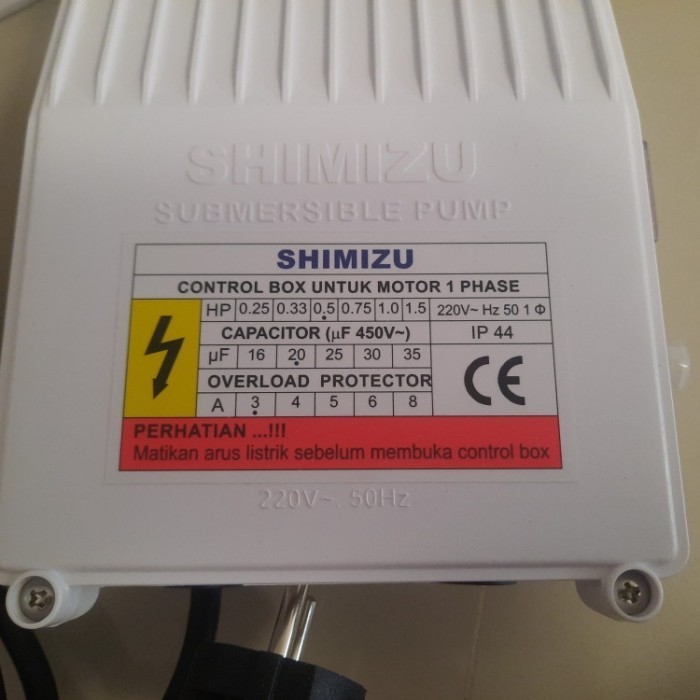 Produk Control Box Pompa Sibel Shimizu 1/2 PK HP Submersible SPG 07 238