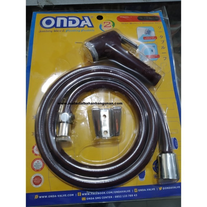 Produk Shower Bidet Onda Coklat Selang Semprotan Toilet WC Closet duduk Depok