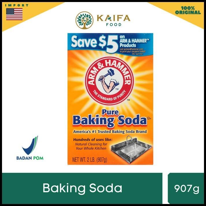 

Baking Soda Asli Usa Merk Arm & Hammer Baking Soda 907Gr