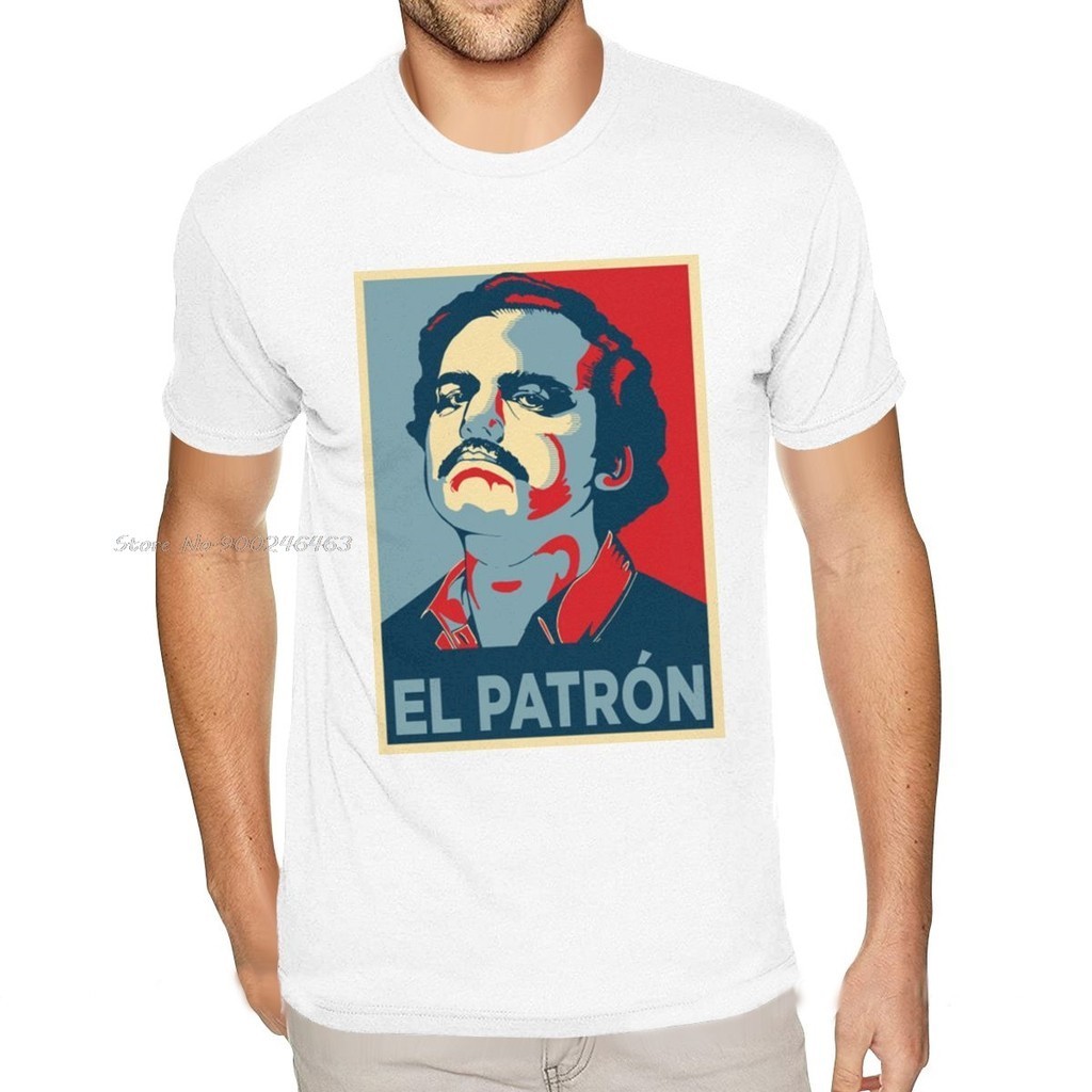 Kaos Pablo Escobar El Patron Kaos Kualitas Tinggi Remaja Atasan Katun Pria Anime Harajuku Ukuran sam