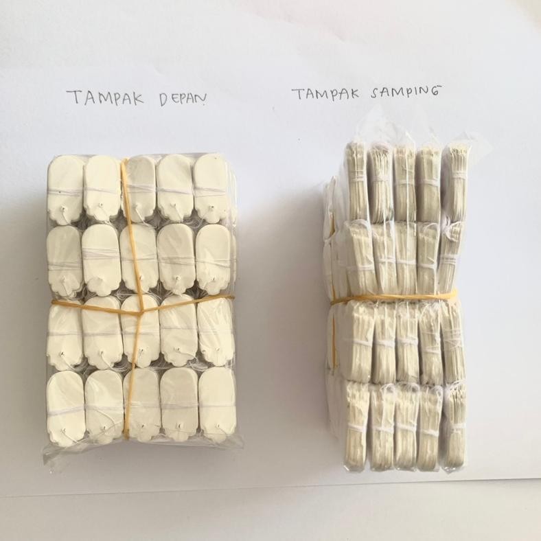 

gs-56 Bandrol Putih atau Label Perhiasan - 1 pack isi 1200 label Murah