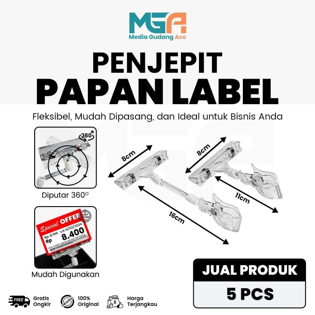 

Paling Laris! TAG HANGER TRANSPARAN / CLIP PENJEPIT LABEL / PENJEPIT PRICE TAG / PENJEPIT PROMO AKRILIK Terlaris