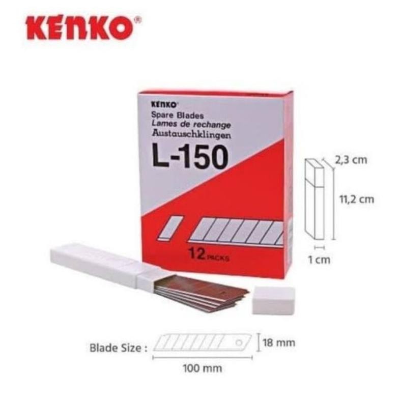 

New Arival ISI PISAU CUTTER KENKO L 150 (harga perpack isi 12 tube) Termurah