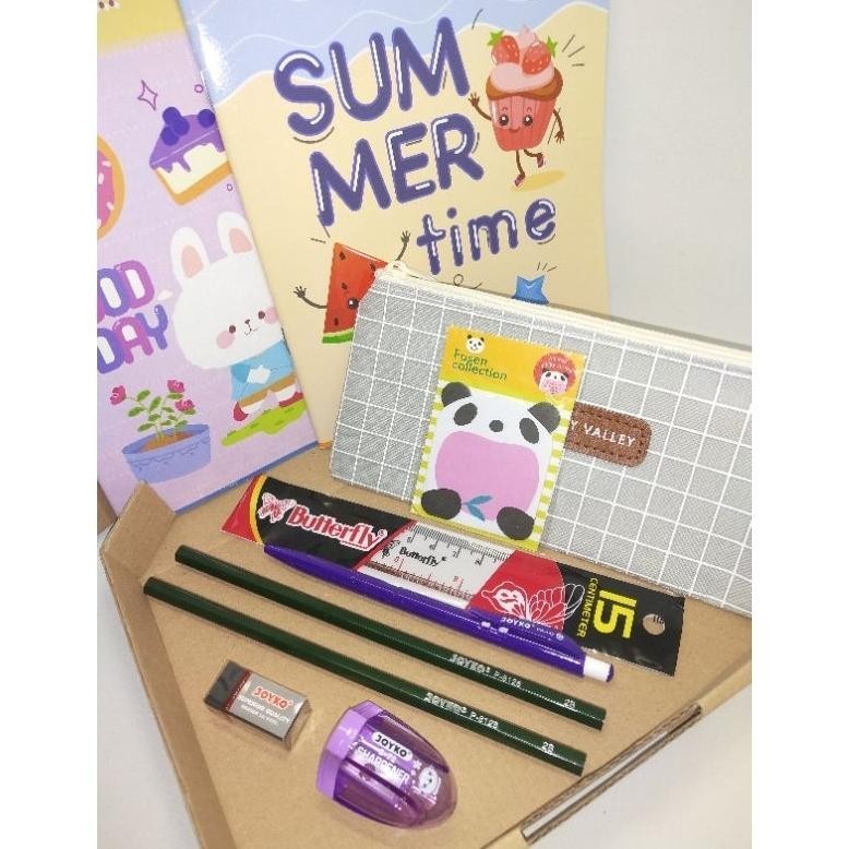 dw-45 Paket Buku Tulis dan Alat Tulis Sekolah Anak / Paket Buku Tulis Sidu 38 Lembar / Alat Tulis Se