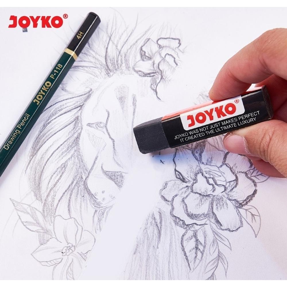

yui-7 Eraser / Penghapus Joyko EB-30 Hitam Besar (1 pak isi 30 pcs) Termurah
