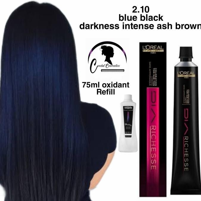 Loreal Diarechese 2.10 blue black / pewarna rambut / Toning rambut