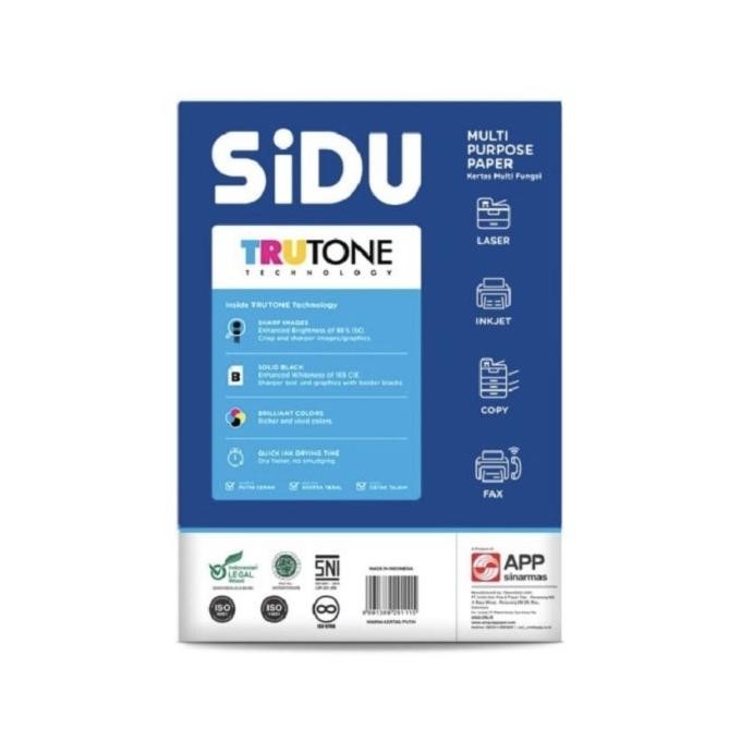 

Terlaris Sidu Kertas Fotocopy/ Copy Print 75 Gsm A4 1 Dus - Grab Gojek Ready Stok