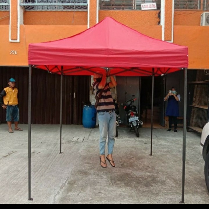 {DianShop} tenda lipat 2x2 besi 0.8 - Hijau Limited