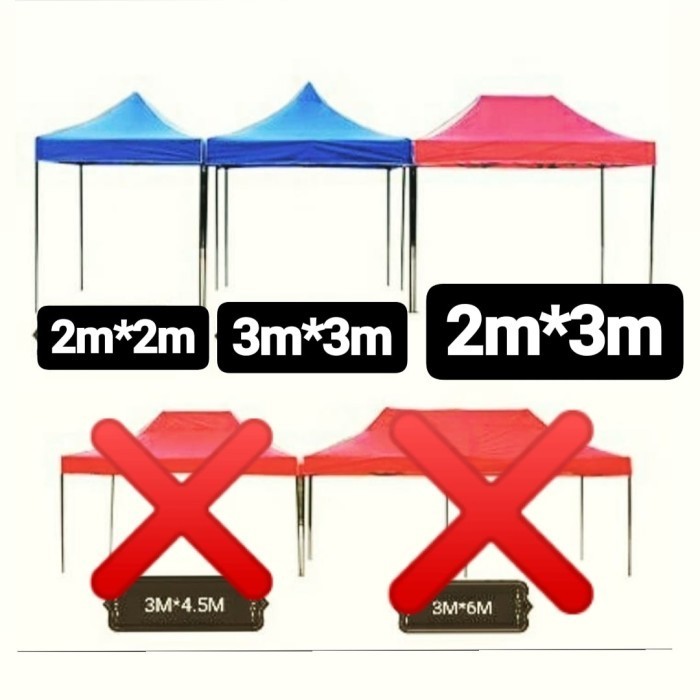 {DianShop} tenda lipat/tenda jualan/tenda portable - 3x3 Diskon