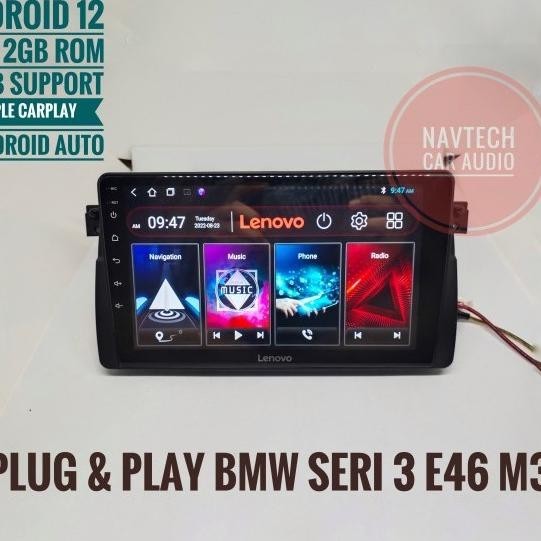 HEAD UNIT ANDROID 9 INCH BMW SERI 3 E46 M3 / JEAD UNIT ANDROID BMW E46 MURAH