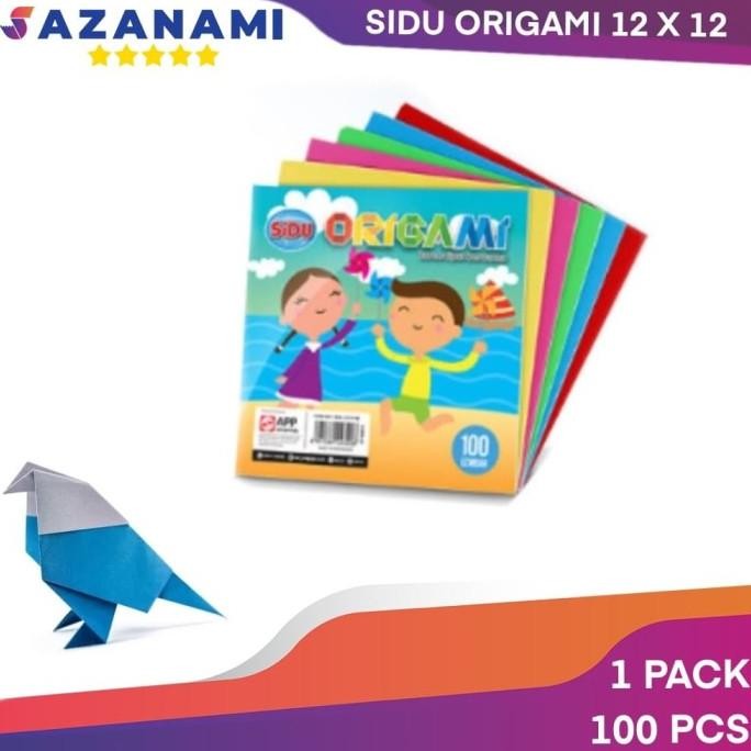 

SIDU KERTAS ORIGAMI 12 X 12 KERTAS LIPAT KERTAS WARNA 1 SISI ISI 100 saz4 Kualitas Baik