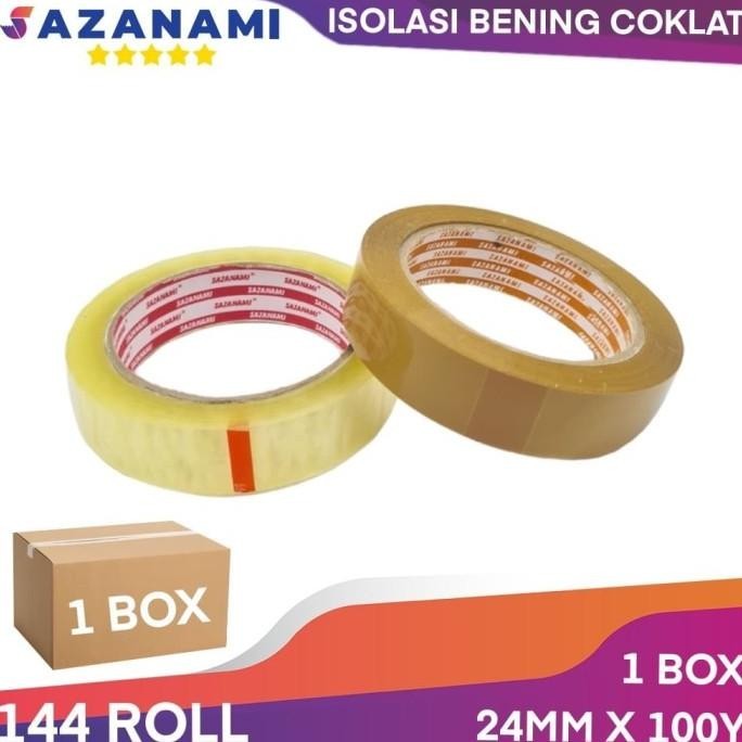 

1BOX ISOLASI BENING 1 INCH X 100Y SAZANAMI LAKBAN #JNE TRUCKING REX saz4 Ayo Beli