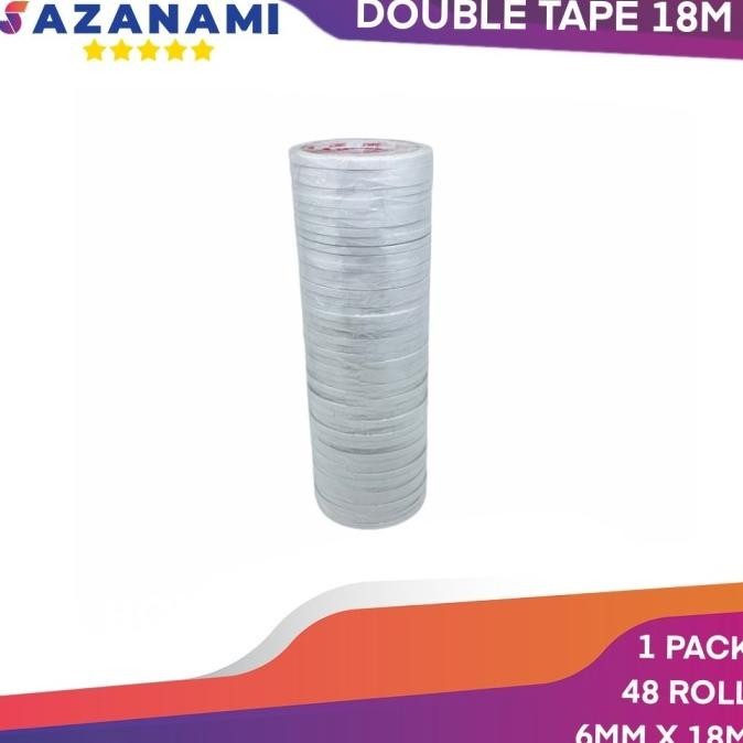 

Update DOUBLE TAPE 6MM x 18 METER DOUBLETAPE KERTAS ACRYLIC SAZANAMI 48ROLL saz4 Diminati Banget