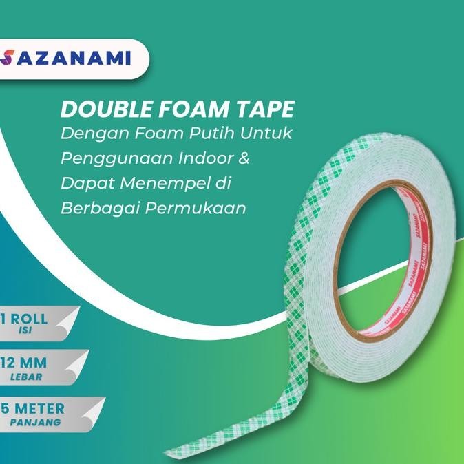 

Update SAZANAMI DOUBLE TAPE FOAM 12MM X 5M DOUBLE TAPE BUSA DOUBLE SIDED FOAM saz4
