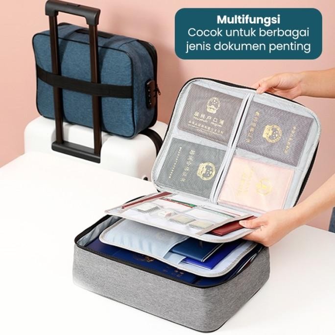 

Tas Tempat Penyimpanan File Dokumen Anti Air Travel Bag Storage Box H56J