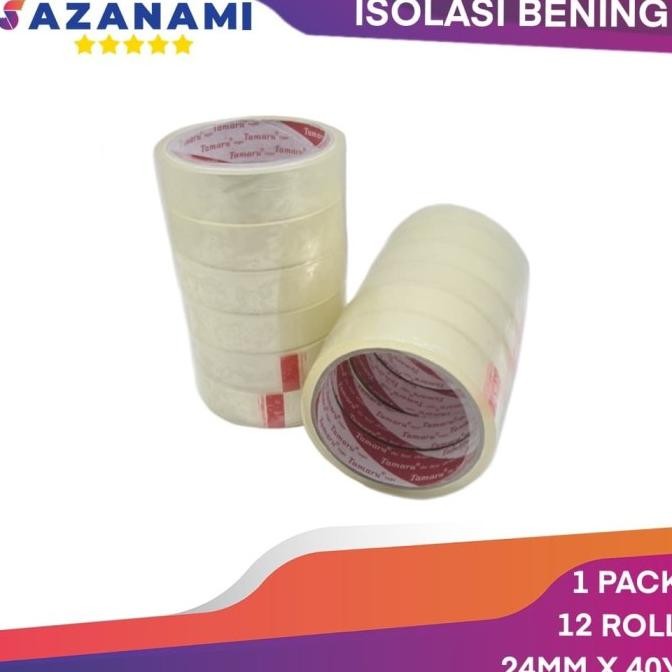 

Terbaru 1 Lusin isolasi Tamaru 1" Inch X 40Y isolasi selotip bening 24mm saz4 Segera Beli