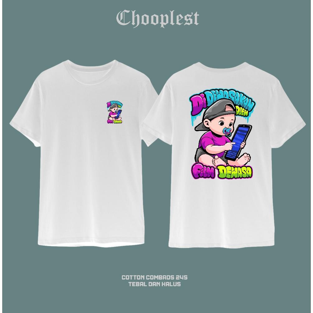 Terlaris Kaos Didewasakan Film Dewasa Katun Combed Free Sticker