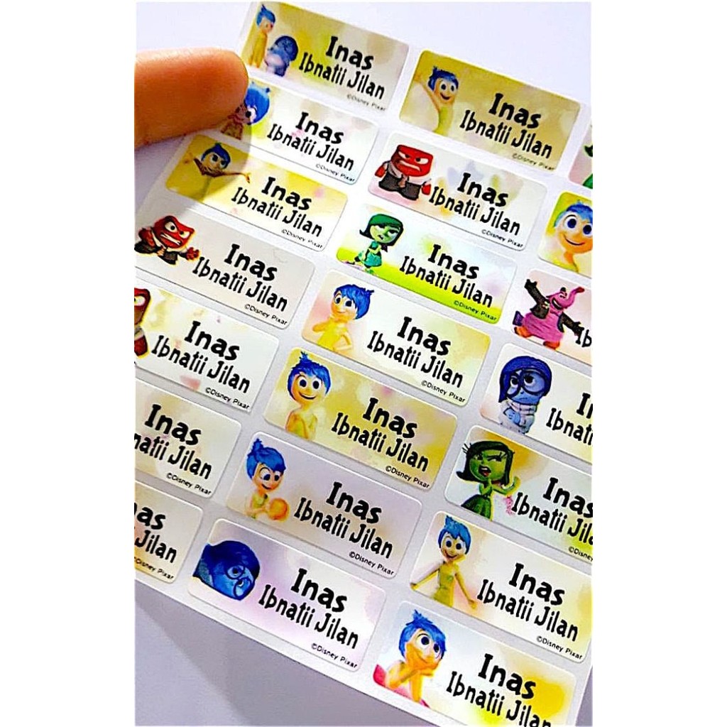 

Sale Label Nama Waterproof / Stiker Anti Air Inside Out