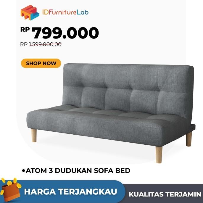 Terlaris . Atom Sofa Bed Ready Stok