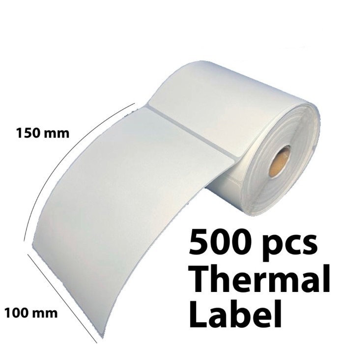 

Super Murah! Stiker Thermal A6 500pcs 500 Lembar 100 x 150mm Resi Barcode Label Murah