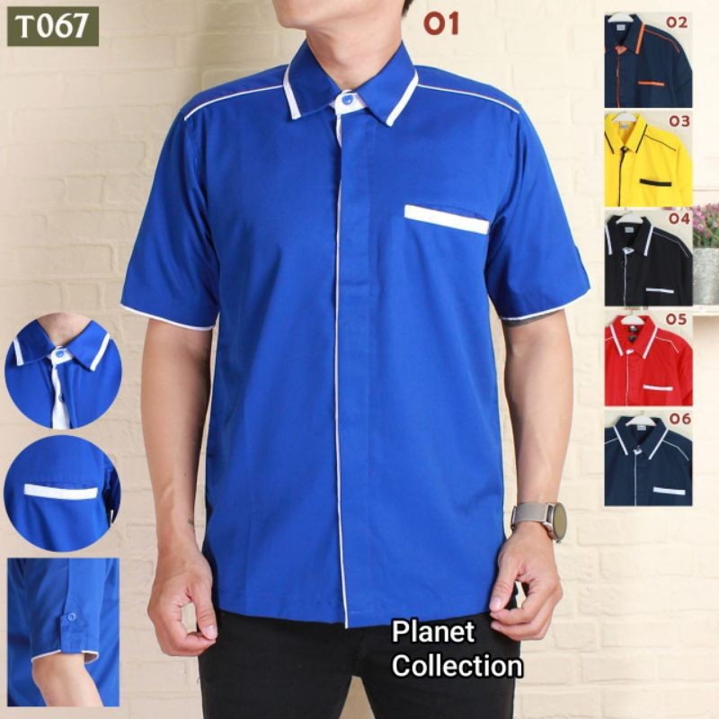 Seragam Kerja // Seragam Kerja Pria Baju Kemeja Lapangan Pdh Pdl Custom
