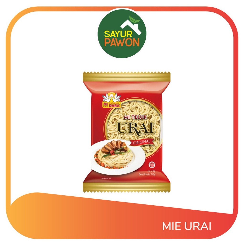 

MIE TELUR URAI ORIGINAL / BULAT CAP BURUNG DARA 140 GRAM