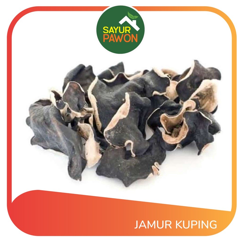 

JAMUR KUPING / JAMUR HITAM KERING [per bungkus]