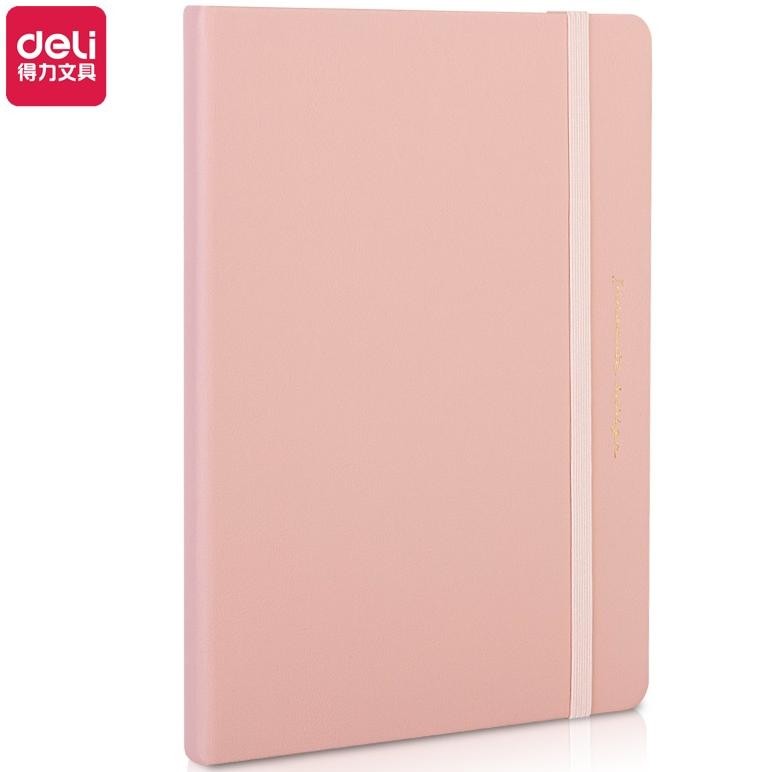 

MMA-1318 Deli Leather Cover Notebook / Buku Catatan Cover Kulit A5 96 Lembar Warna Pastel 22295 Premium