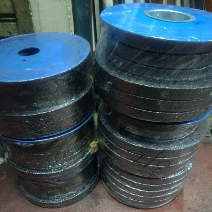 Gland packing pure graphite 1" x 1roll gland packing graphite 25mm