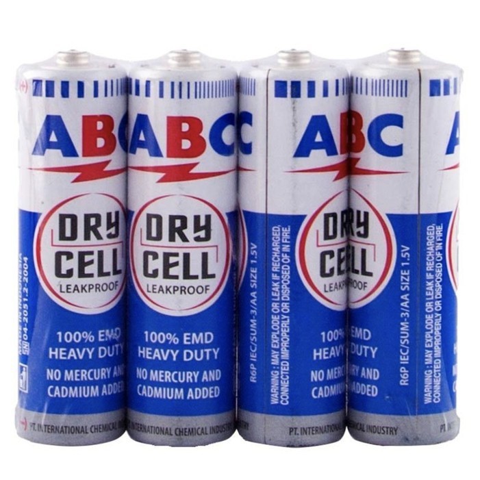 Wiji [Per Karton 288Pcs] Abc Battery Aa Biru / Baterai Jam Dinding Aa Abc