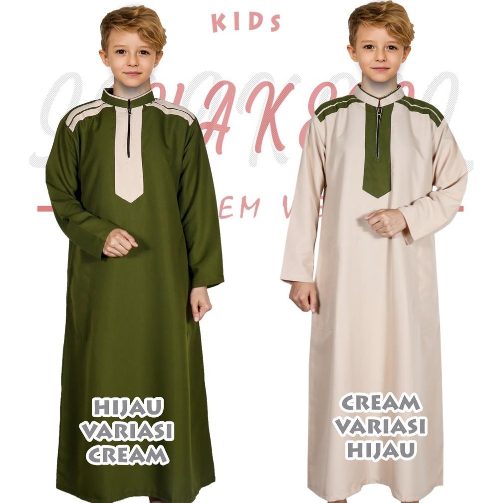 Jubah Anak Laki laki Baju Gamis Anak Laki laki 2 - 12 Tahun Shakeil