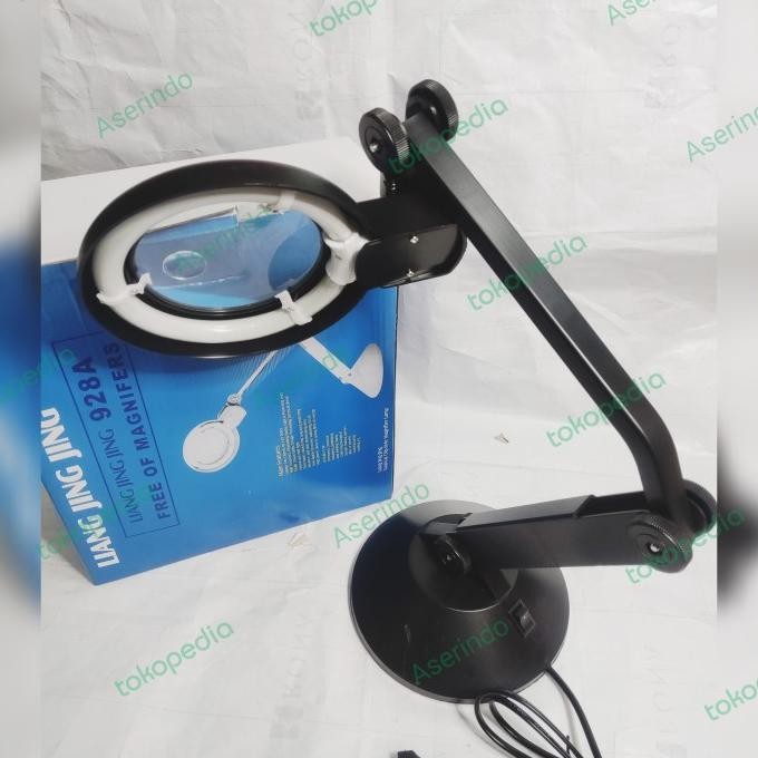 LAMPU MEJA SERVIS HP KACA PEMBESAR 928 TEKUK