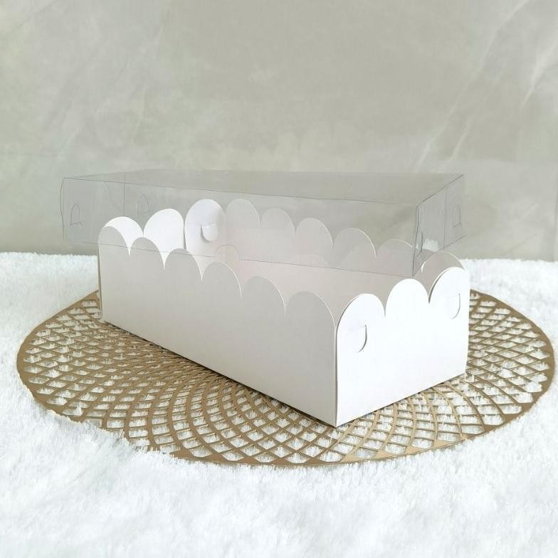 

ORIGINAL BOX MIKA PUTIH - DUS KUE - KOTAK - KARDUS 25x12x8 (ISI : 10 PCS) hjg-7