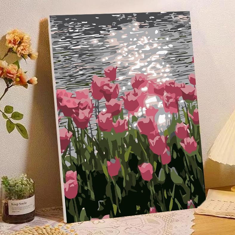 

CXV-38 Paint By Number 20x30cm DIY Paint Kit with Frame Digital Painting Landscape Cartoon Anime Series Termurah