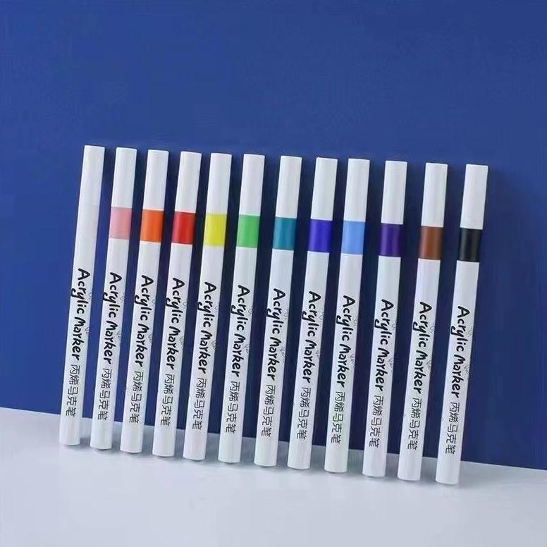 

gd-324 Pen Akrilik Marker Warna Cepat Kering Tahan Air / Spidol Acrylic Painter / Menggambar Kreativitas Seni Edukasi Anak Hemat