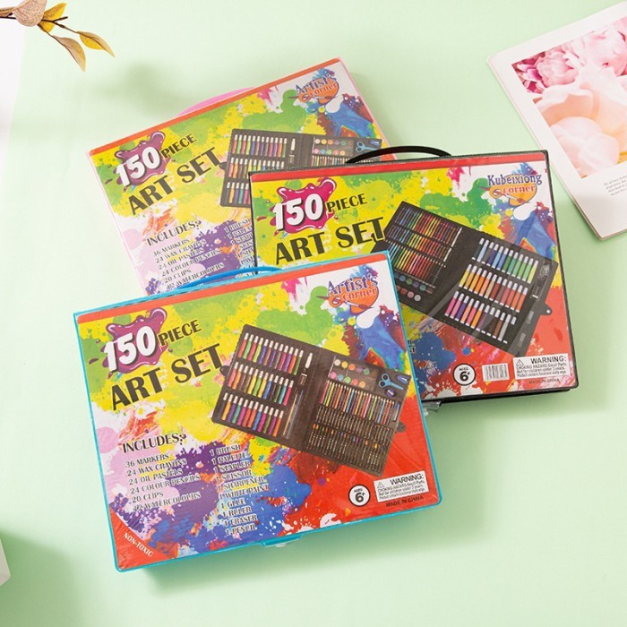 

Azalia 150 Pcs Crayon Alat Lukis Anak Pensil Warna Cat Air Perlengkapan Menggambar Melukis Mewarnai