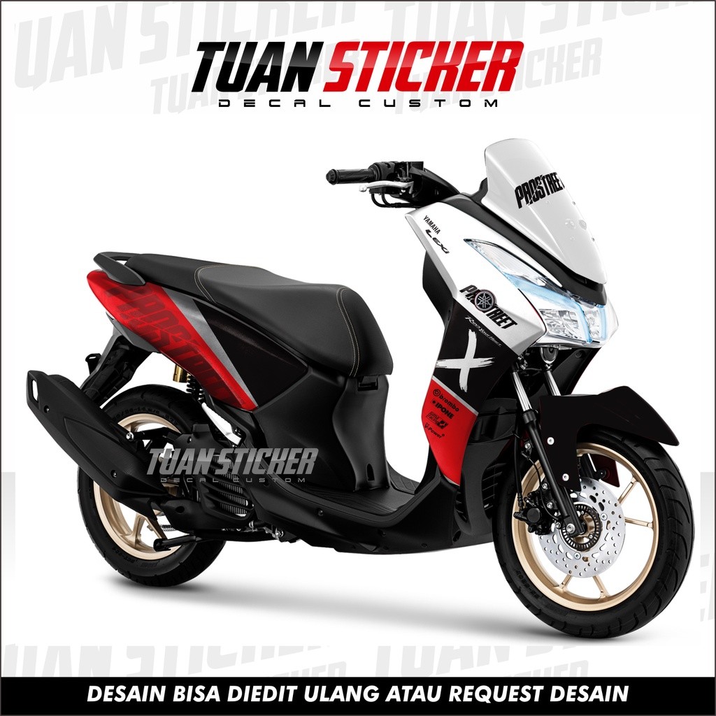 Sticker Striping Decal Yamaha Lexi Stiker Dekal Lexi sticker lexi striping lexi prost