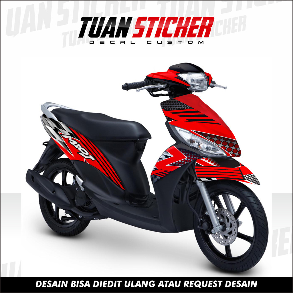 Decal Mio J Full Body Stiker Mio J Variasi Full Body Striping Mio J Variasi kode kosong empat