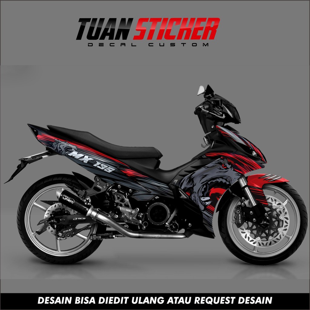 Sticker decal  jupiter mx 135, Striping jupiter mx 135 , Sticker jupiter mx 135 wolf