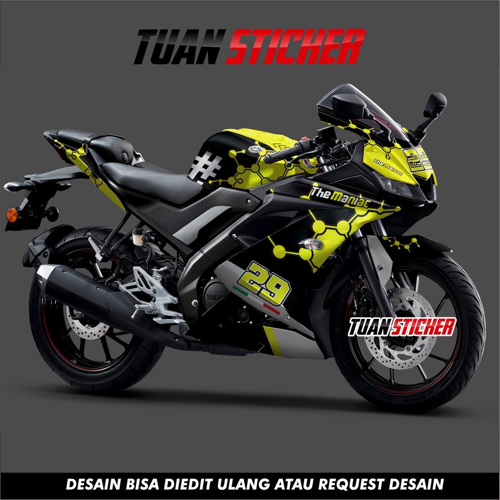 Sticker Striping Decal Yamaha R15 V3, Sticker Decal R15 V3, Sticker R15 , striping R15 V3 maniac