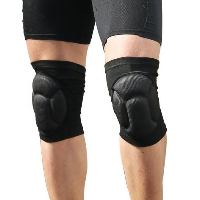 

1 Pair Knee Pads Brace Support Aolikes Knee Protector Deker - Hitam