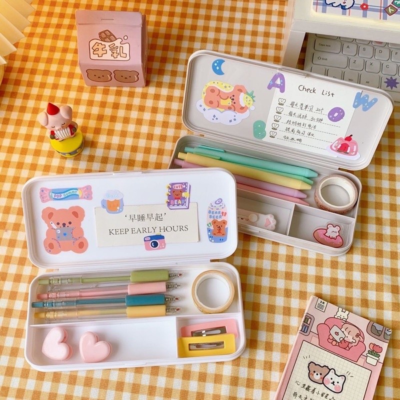 

DISKON FREE STICKER KOTAK PENSIL PASTEL SEKAT KOREAN STUFF AESTHETIC SCRAPBOOK JURNAL BUJO DIY