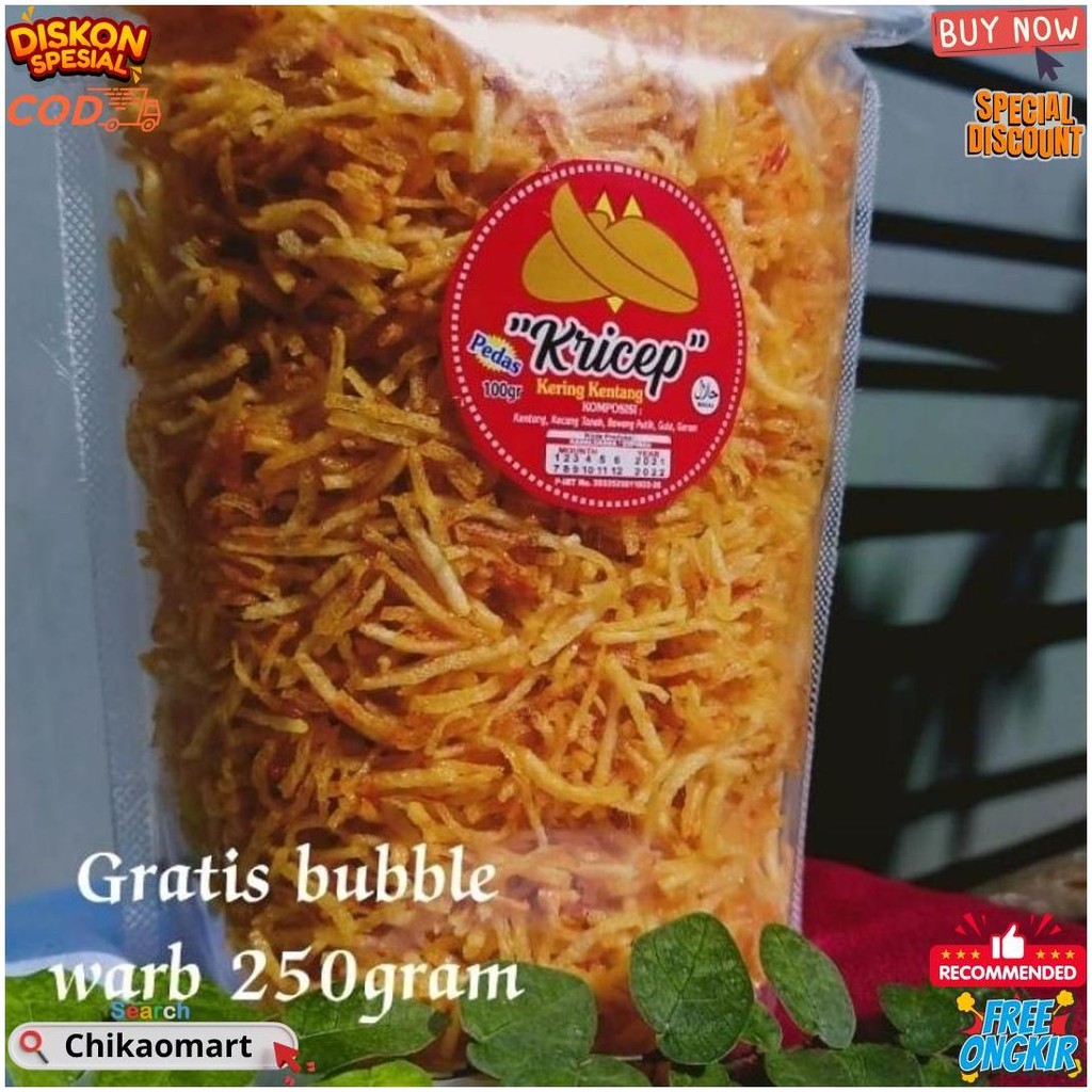 

Kentang Mustofa Kering Original (Kricep) 250Gram D Best Seller