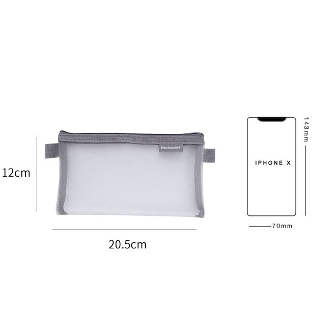 

Kotak pensil korea pouch/ tempat pensil transparant simple bening/pencil case mini