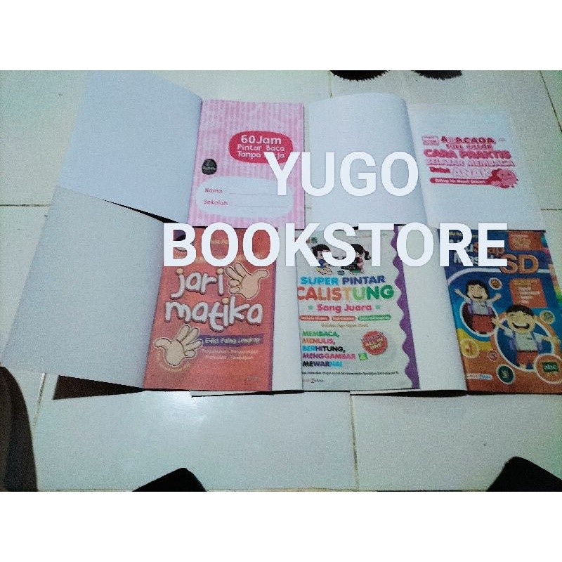 

PAKET 5 BUKU ANAK -SUPER PINTAR CALISTUNG -60 JAM PINTAR BACA TANPA DIEJA- ABACAGA FULL COLOUR - AKU