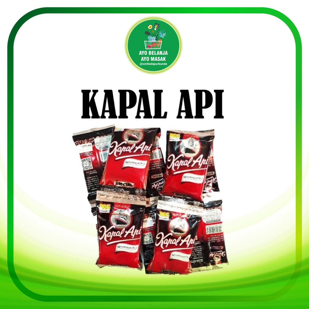 

Kopi Bubuk KAPAL API kemasan mini 6 gram per renteng (isi 10 pcs)