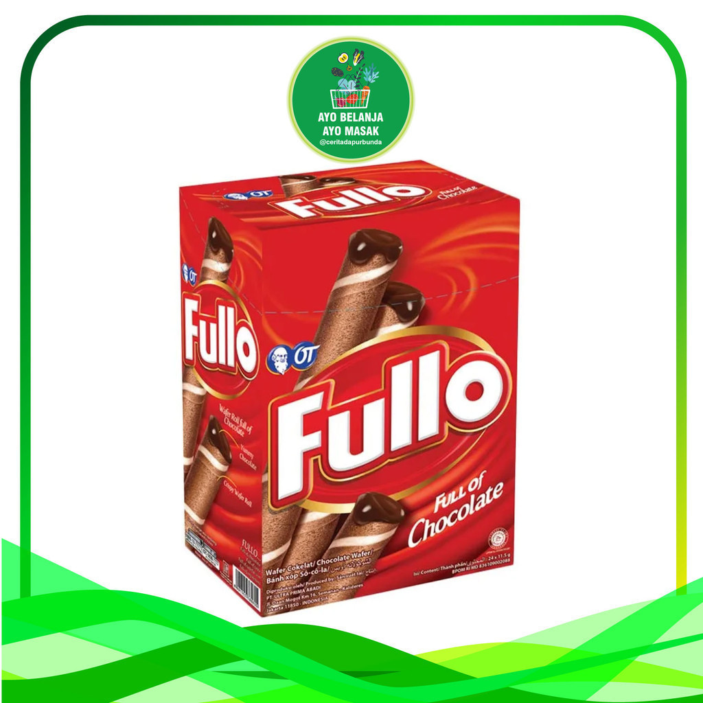 

FULLO - Snack Coklat Wafer Roll Per Box isi 24 pcs