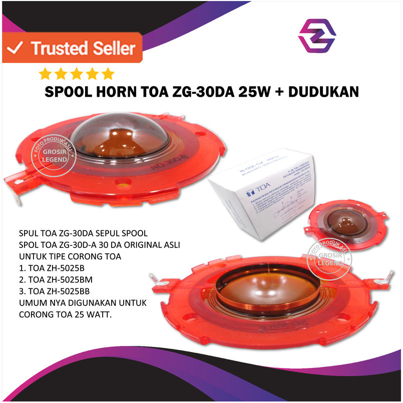 spul spool sepul Corong TOA 25 WATT SPUL TOA ZG-30D-A + Dudukan