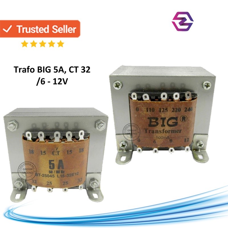 Trafo 5A ampere 32V CT Big