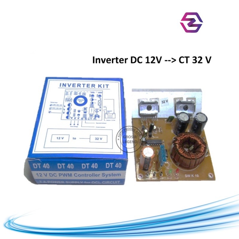 Kit pcb inverter aki 12v DC ke 32v DC CT